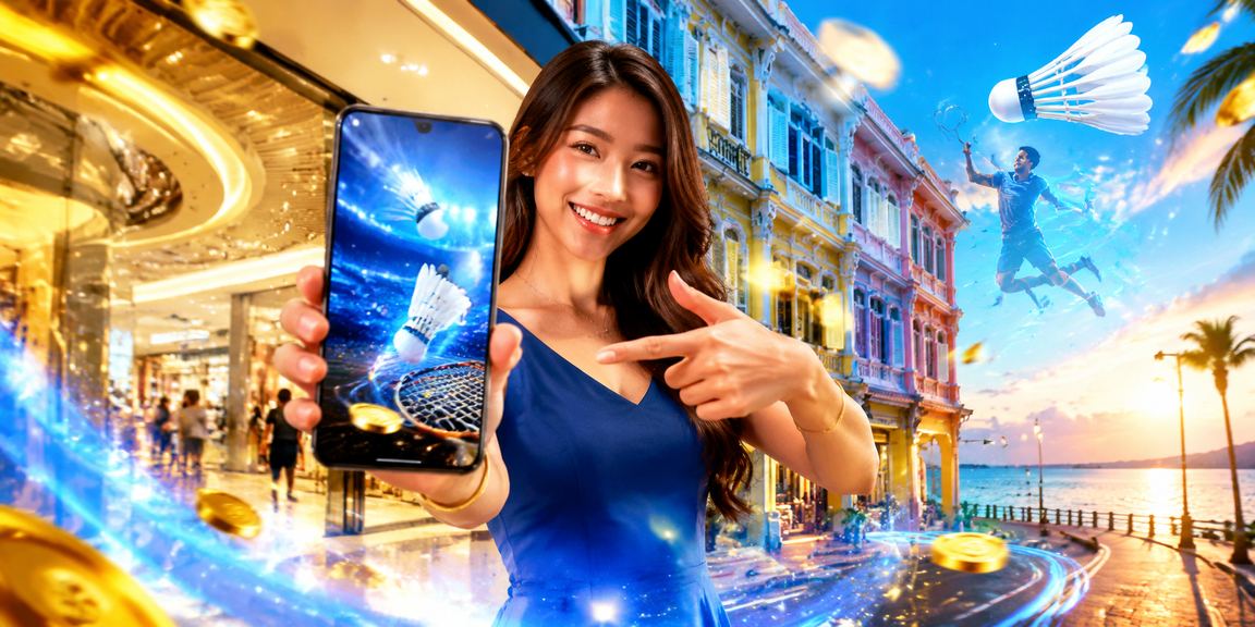 Pemain Penang mengakses aplikasi kasino 612 untuk bermain Baccarat di telefon pintar